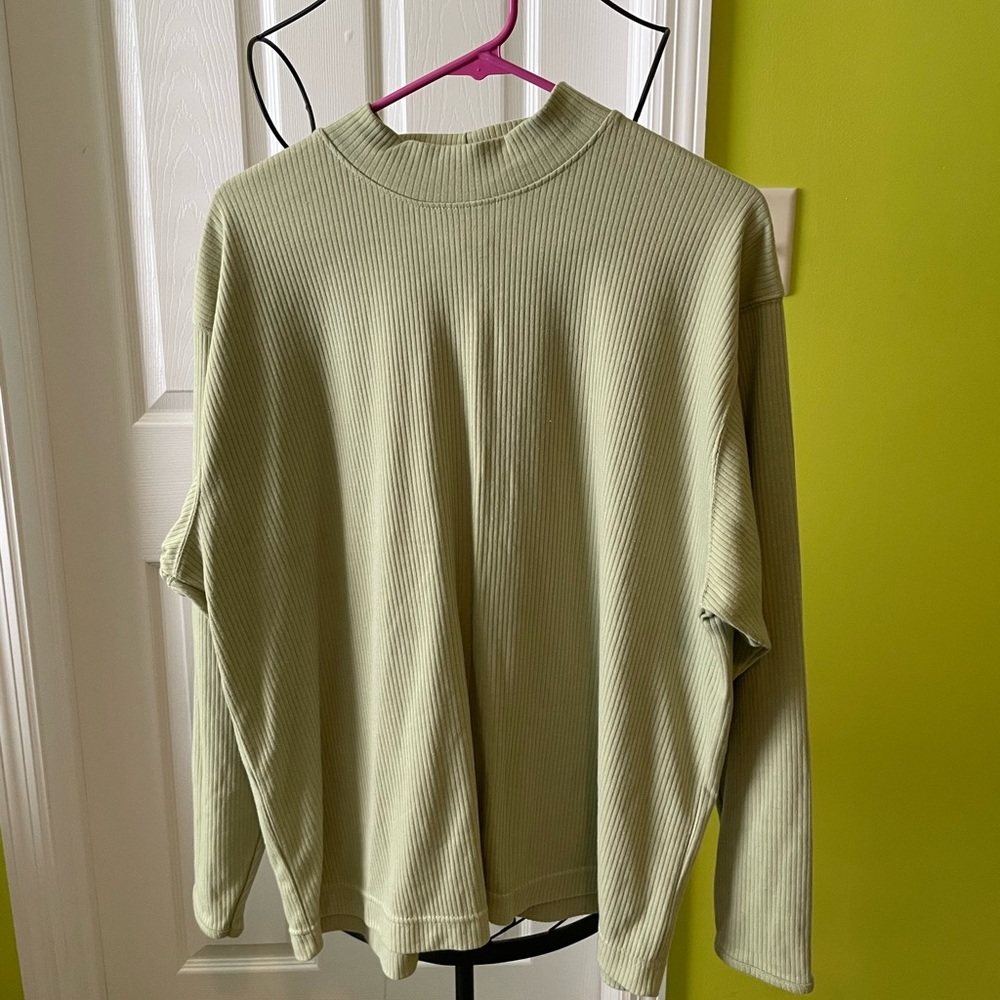 Vintage 90s Mock Neck Long Sleeve Shirt Size XL